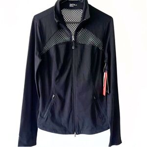 ZELLA Zip Up Mesh Athletic Slim Fit Jacket -Large